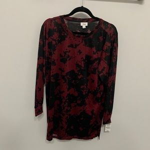 Red black sleepwear shirt comfy